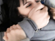 Goth Girl Taped Up, Gagged and Fucked