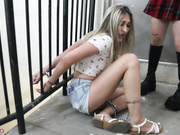 Woman Handcuffed