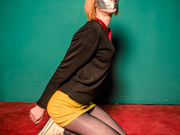 Amber tape gagged and cuffed