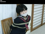 schoolgirl tied