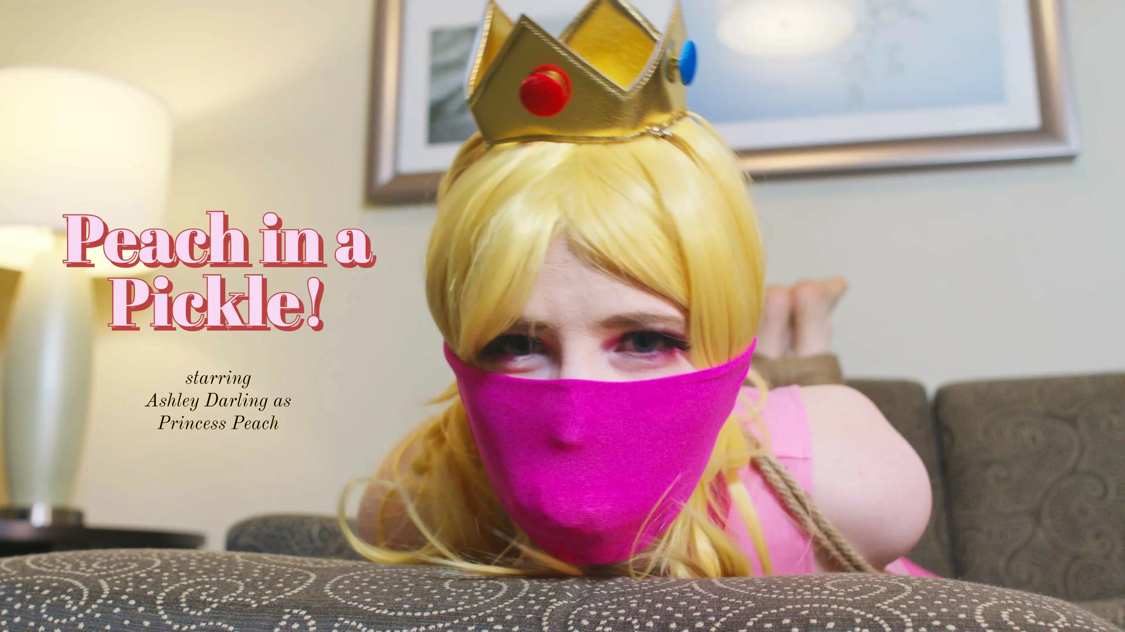 3840px x 2160px - BoundHub - Peach in a Pickle (Princess Peach Cosplay) - Preview