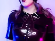 Gagged latex pig
