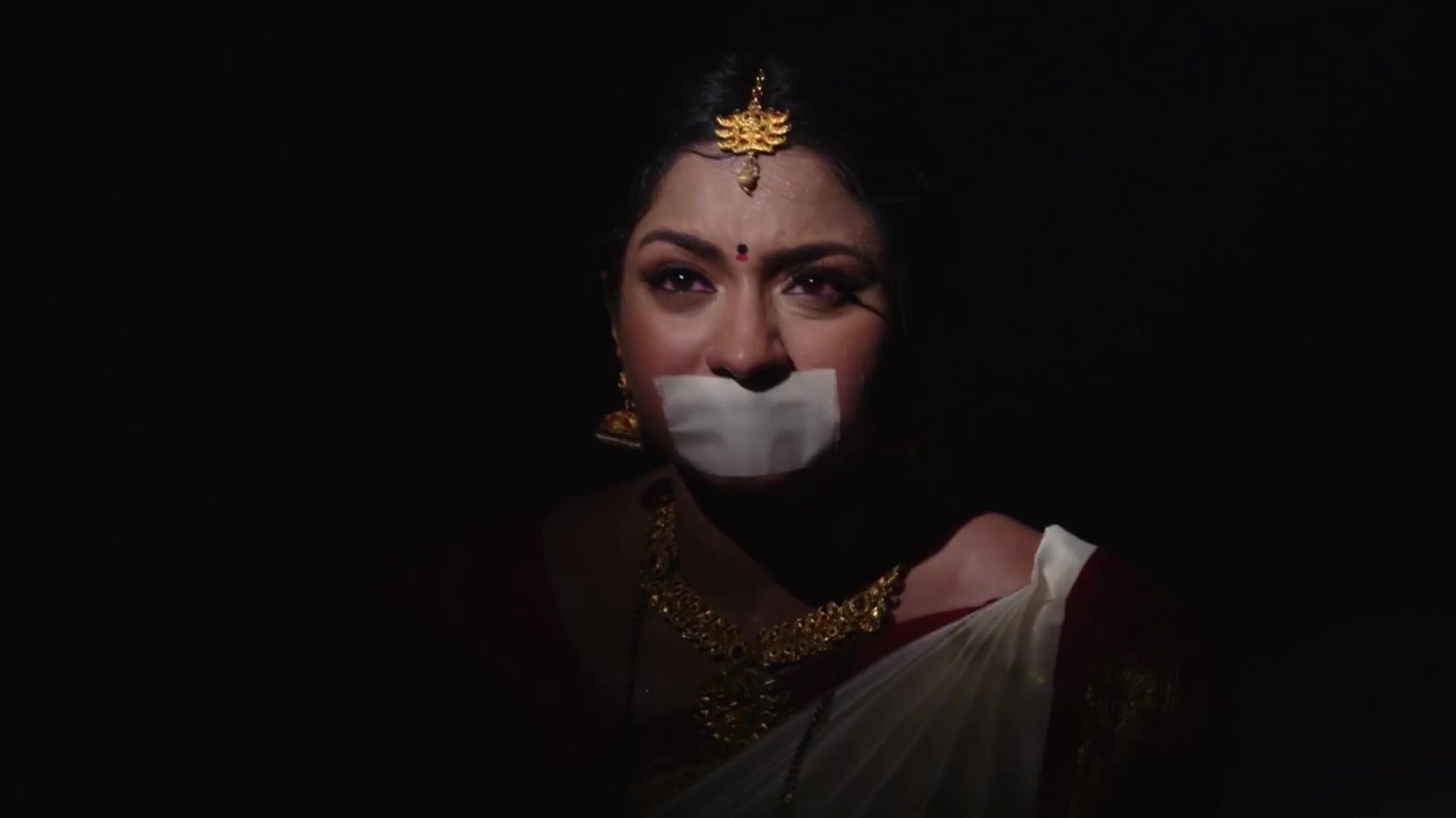 BoundHub - Bride tape gagged in Saree