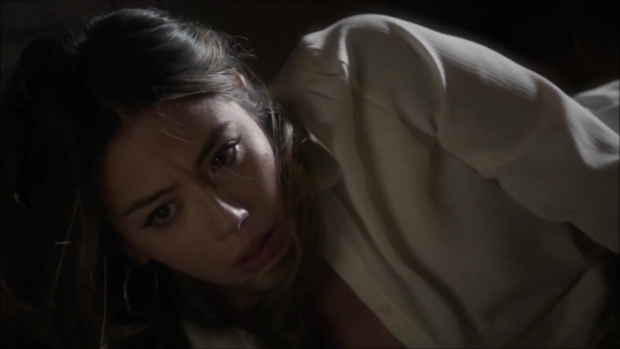 BoundHub - Chloe Bennet in handcuffs and leg irons