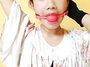 Otn Mask Inside Orange Ball gag