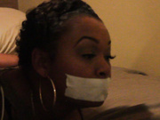 Ebony gagged