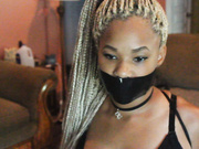 ebony gagged