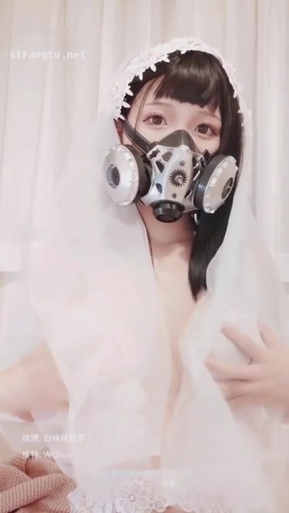 BoundHub Chinese gas mask masturbate 