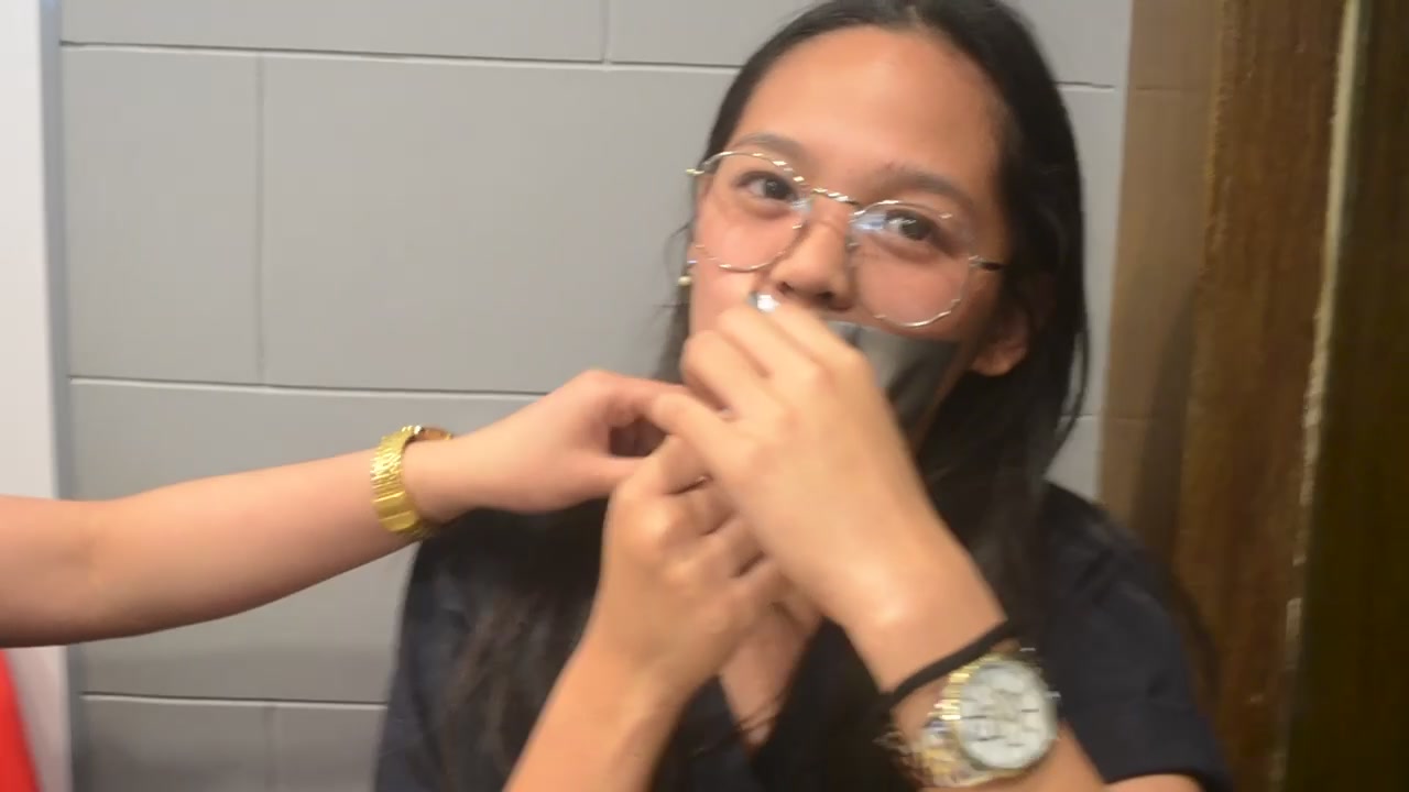 Filipina Gagging - BoundHub - filipino tape gag removal