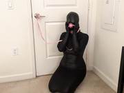 Leashed Bound Slut Handjob