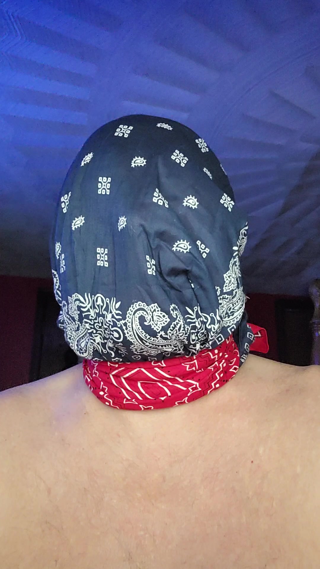 BoundHub - Kidnapped bandana hood,gagged n blindfolded