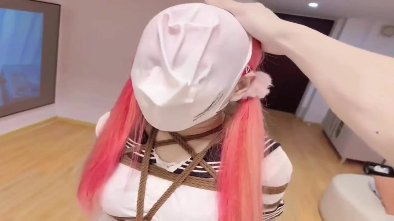 BoundHub - Pink hair Asian bondage