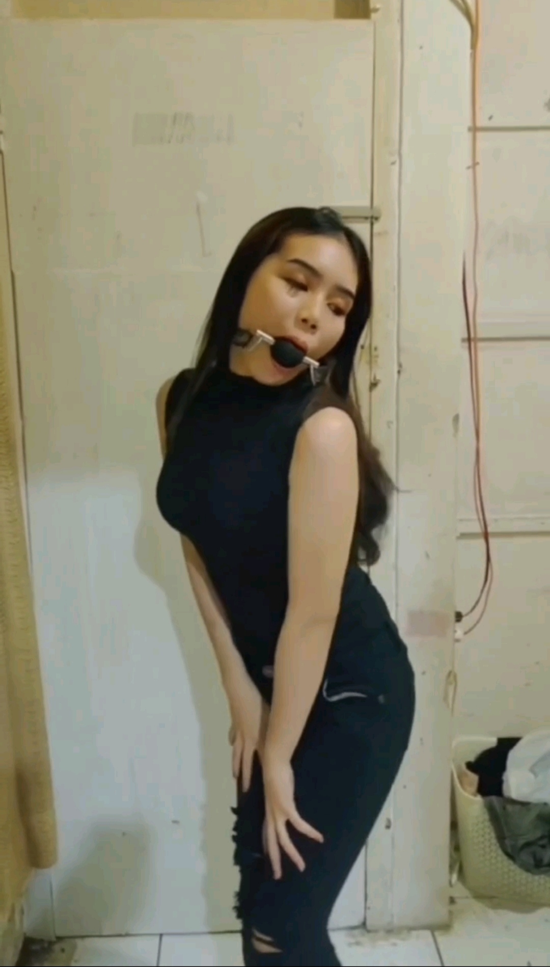 BoundHub - Indonesian girl dance gagged and drooling