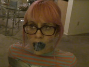 Big Sis Sock Gags Bratty Dot on Chair