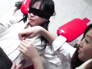 blindfolded japanese lezdom