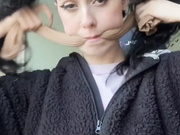 Pantyhose cleave gag